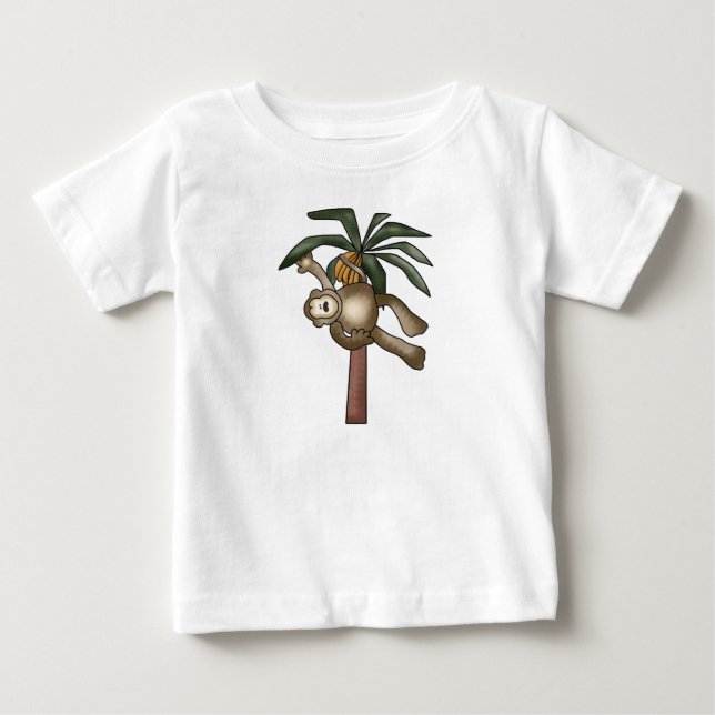 Apa i bananträd tee (Framsida)