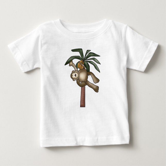 Apa i bananträd tee shirt (Framsida)