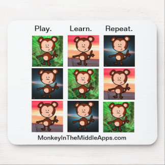 Apa i den mellersta Apps mousepaden Musmatta