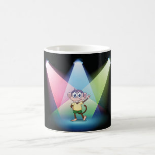 Apa i strålkastaremugg kaffemugg
