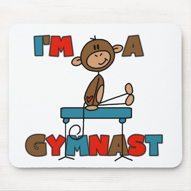 Apa jag är gymnast musmatta (Framsidan)
