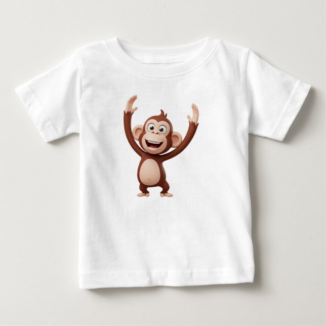 Apa karaktär firar t shirt (Framsida)