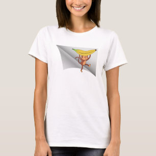 apa med banan under plåstret t shirt