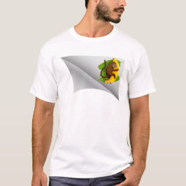 apa med banan under plåstret t shirt