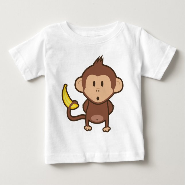 Apa med bananen t shirt (Framsida)