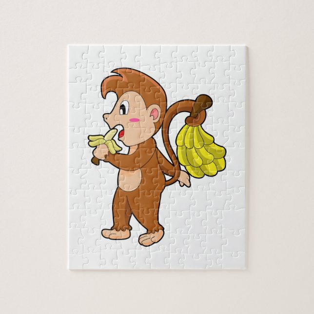Apa med bananer pussel (Vertikal)