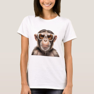 apa med solglasögon t shirt