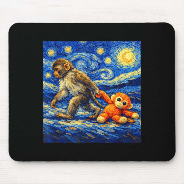 Apa monkey team slå babyapa  musmatta (Framsidan)