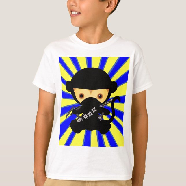 Apa Ninja Kawaii T-shirt (Framsida)