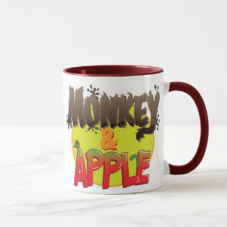 Apa och Apple mugg