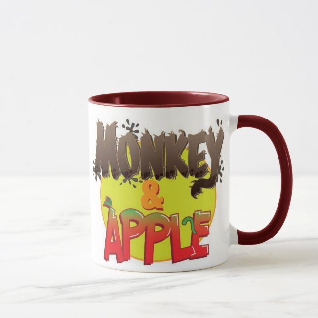 Apa och Apple mugg (Höger)
