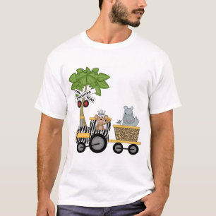 Apa- och flodhästtågTshirts och gåvor Tee