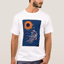 apa på rymdflyg t shirt