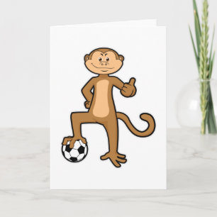 Apa på sport med fotboll kort