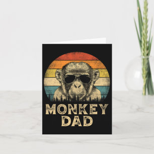 Apa Pappa Apa Älskare Pappa Fars Dag Kort