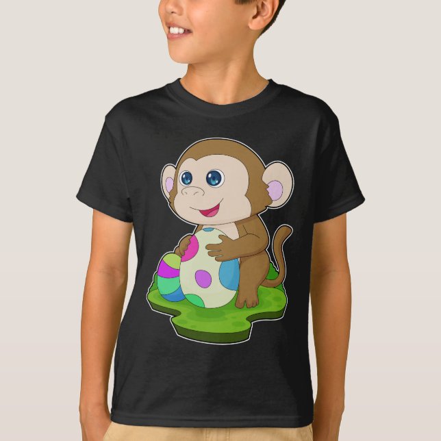 Apa påsk påskägg t shirt (Framsida)
