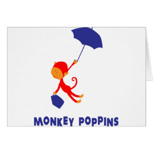 Apa Poppins Hälsningskort