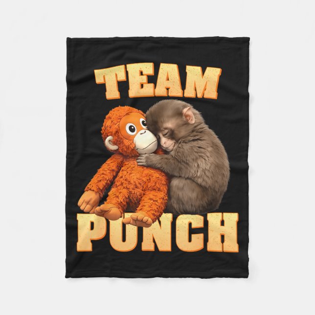 Apa punch lag punch  fleecefilt (Framsidan)