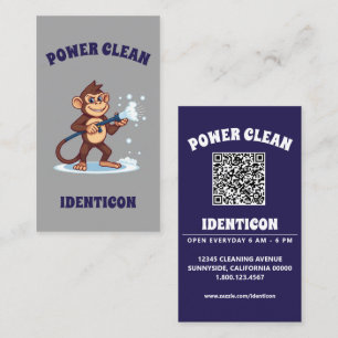 Apa Rengöring med QR-kod Visitkort