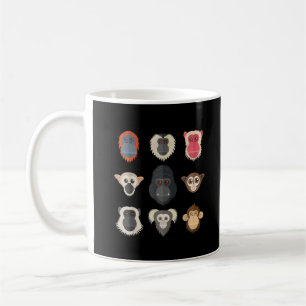 Apa Schimpans Gorilla Spindelapa Ekorrådjur M Kaffemugg