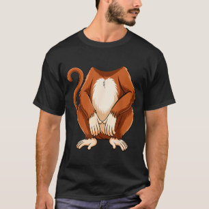 Apa skjorta vuxna barn män kvinnor Brun apa Kos T Shirt