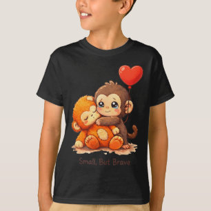 Apa slag baby grafisk liten stöt stor kärlek t shirt