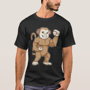 Apa som kroppsbyggare vid Bodybuilding T Shirt