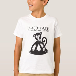 Apa som mediterar yoga tee