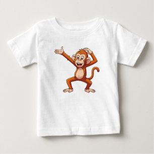 Apa som presenterar och kliar sig i huvudet t shirt