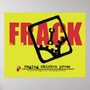 Apa som rycker häftig Fracken ut ur Poster