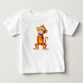 Apa som skrattar på vit bakgrund t shirt