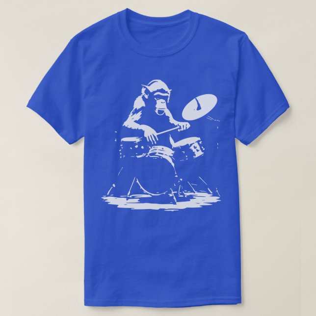apa spelar på trummor t shirt (Design framsida)