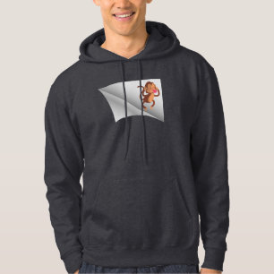 apa under plåstret hoodie