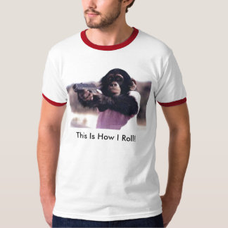 apa-vapnet detta är hur jag rullar! tee shirt