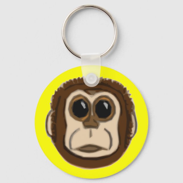 Apaansikte Keychain Nyckelring (Framsida)