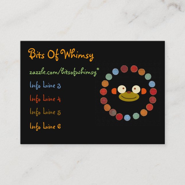 Apaansikte! Visitkort (Framsida)