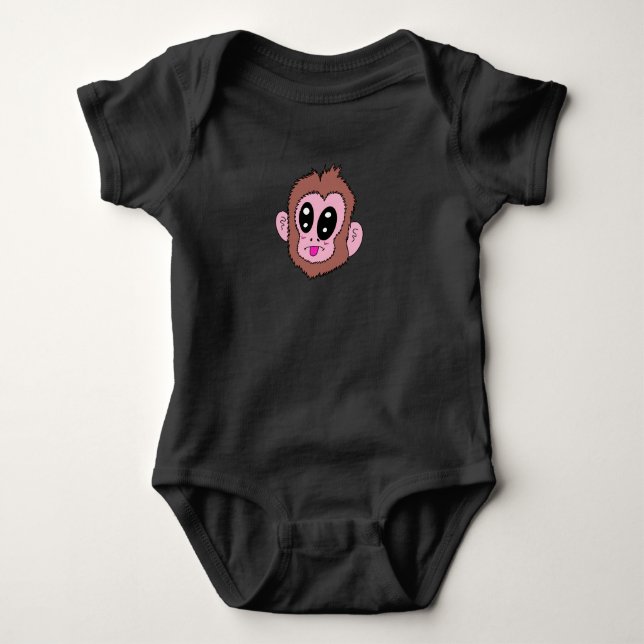 Apaansiktsbarntopp T Shirt (Framsida)