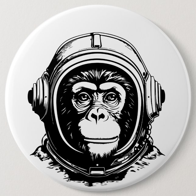 Apaastronaut Knapp (Framsida)