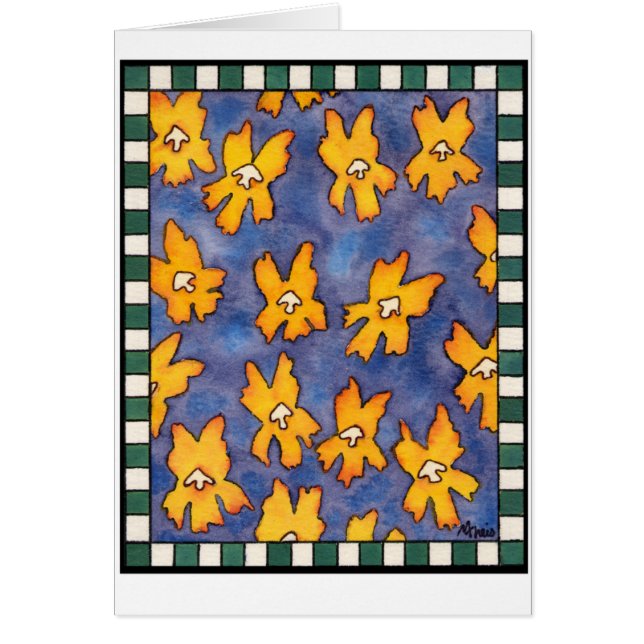 Apablomma Hälsningskort (Framsidan)