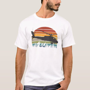 Apache AH-64 vintage konst, t-shirt