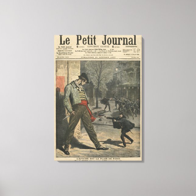 Apache är en olägenhet för Paris Canvastryck (Framsida)