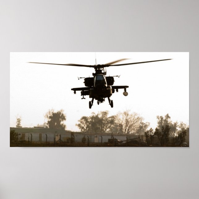 Apache Attack Helicopter Poster (Framsidan)
