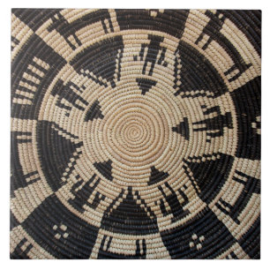 Apache Basket Weaking Art Kakelplatta