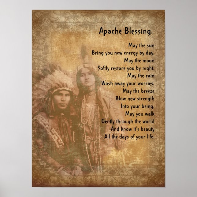 Apache Blessing Native American-par Poster (Framsidan)