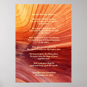 Apache Bröllop Blating Canyon Photo 20x28 Matte Poster