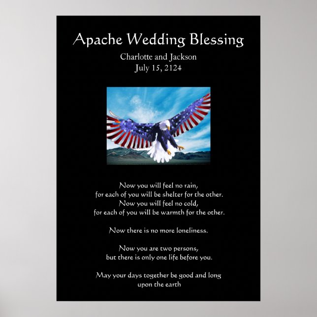 Apache Bröllop Blating Eagle 3 Poster (Framsidan)