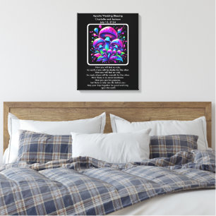 Apache Bröllop Blating Luminous Mushroom Fantasy Canvastryck