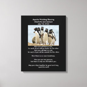 Apache Bröllop Blating Penguins Canvastryck