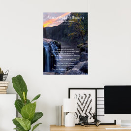 Apache Bröllop Blating River Vatten Falls Poster