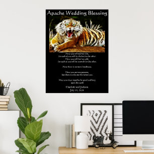 Apache Bröllop Blating Tiger Poster